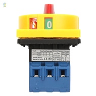 BAIHEE Load Circuit Breaker, Rotary Switch, 25A/32A Load 3-Pole Load Circuit Breaker Switch, 2-Posit