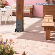 SHANHAI Post Support Bracket, Black Steel Deck Railing Support, Exterior Structures 4x4 Inch/6x6Inch