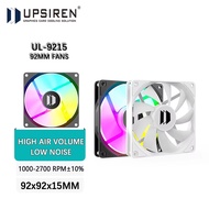 UPSIREN UL-9215 9.2cm Ultra-thin Fan Hydraulic Bearing 92mm Chassis Fan 4pin PWM 2700 RPM Case Fans 