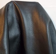 NAT Leathers Black Naturally Tumble Grain Nappa Soft Upholstery Chap Craft Handbag Genuine Italian C