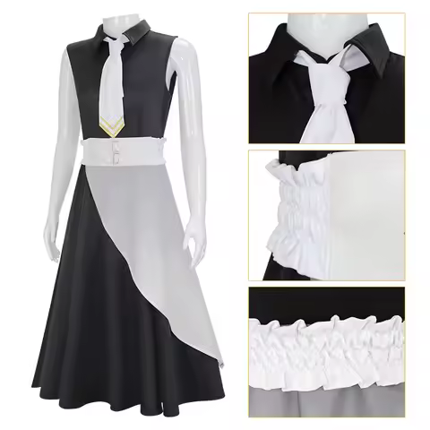 Animes BanG Dream Ave Mujica Cosplay Misumi Uika Costumes Doloris Dress Tie Belt Wig for Women Hallo