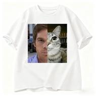 COD Dexter Morgan Cat Pattern Unisex Short Sleeve T-Shirt - Summer Fashion