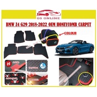 BMW Z4 G29 2018 2020 2022 OEM GSMAT CARPET CAR FLOOR MAT KARPET KERETA HONEYCOMB HONEY COMB RED BLAC