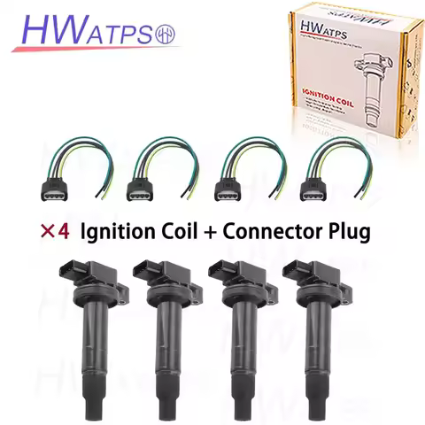 4pcs 90919-02240 90080-19021 Ignition Coil Plug UF316 UF-316 90919 02240 5C1293 For Toyota Prius xA 