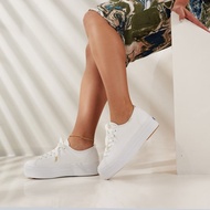 【小個子福星】Keds TRIPLE UP 厚底增高皮革小白鞋 9193W132811