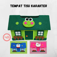 Tempat Tisu Unik Kotak Tissue Hias Dari Kain Flanel