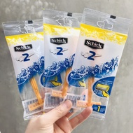 COMBO 10 DAO CẠO DU LỊCH SCHICK (DAO CAO VÀNG)