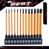 BERT🇸🇬｜Torx Bit Set for Impact Driver Hex-Shank Torx Screwdriver Bit Magnetic Impact S2 Steel