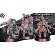 Trench Gaelic Warriors Resin Miniature Model For Tabletop Display