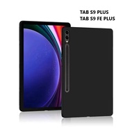 Case for Samsung Tab S9 Plus - S9 FE Plus Softcase PREMIUM BLACK MATTE Casing Case Samsung Tab S9 Pl