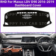 Suitable for Maxus LDV D90 2016-2019 Car Anti-Slip Dashboard Cover Avoid Light Pad Instrument Panel 