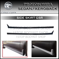 proton wira sedan / aeroback side skirt gsr skirt lip bodykit (fiber) fiberglass