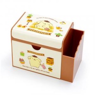 Sanrio - Pompompurin 布甸狗 日版 桌上 筆筒 收納盒 附鏡 抽屜 儲物盒 小櫃桶
