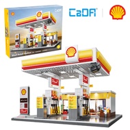 CaDA Bricks Shell Retail Station C66026 (1309 Pcs) Creator Expert City Modular Building Blocks Archi