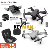 KEYMAN Dual Camera E88 Equipped drone with WIFI FPV, wide angle height keep RC folding drone/drone c