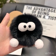 Cute Fox Fur Small Briquette Keychain Pendant Elf Pompons Bag Ornaments Gift