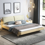 216x186cm Bed Frame INCLUDE MATTRESS and PILLOW Katil Besi Single Steel Powder king queen size modern japanese home king koil bedding house furniture design Coat Metal wood bedroom nice quality big expensive high class good steady good nice NSY