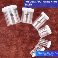 Pot Urine 10cc 20cc 30cc 50cc 75cc 100cc 200cc Pot Obat Pot Saleb