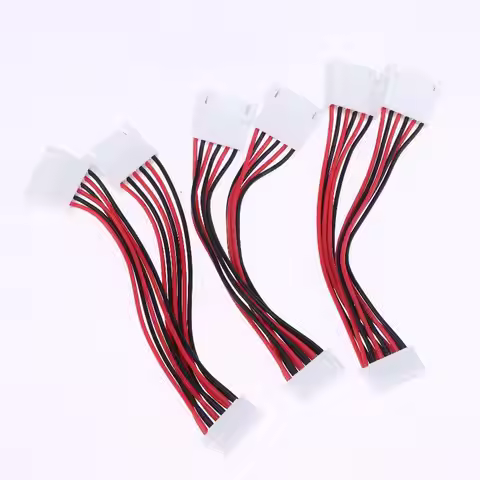 3/6pcs XH2.54MM Y-Splitter Cable Male To 2 Female Connector 26AWG Power Extension Cord 2/3/4/5/6 Pin