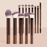 13pcs Makeup Brush Set. Includes 5 Chubby Handle Blush Brushes + 8 Slim Handle Detail Brushes. Found