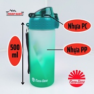 [Genuine] Rang Dong 500ml plastic portable water bottle ensures safety and hygiene RD-05P1