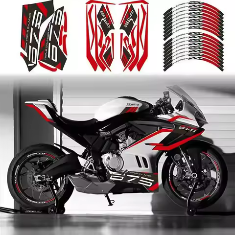 For CFMOTO 675SR CF 675 SR-R Printmaking modified car body patterned decorative wheel hub sticker mo