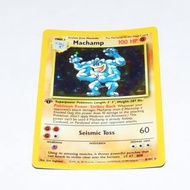 寵物小精靈 遊戲咭 美國版 硬咭閃 角摺 pokemon Machamp