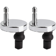 {DAISYG} 2x Toilet Seat Hinges Top Close Soft Release Quick Fitting Heavy Duty Hinge Pair