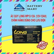 Bình Ắc Quy Khô Long WP12-12A/ WP12-12BT   12V-12Ah dùng cho ups, lưu điện cửa cuốn, lưu điện máy tí