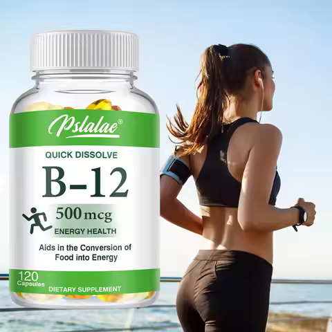 Vitamin B12 Capsules - Supports The Nervous System, Boosts Metabolism and Energy Production - 120 Ca