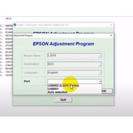 Epson L3210 printer reset key flashing error 2 red lights, Reset Epson L3210 waste ink counter table