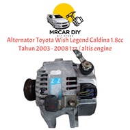 Alternator Toyota Wish Legend Caldina 1.8cc Tahun 2003 - 2008 1ZZ / Altis Engine