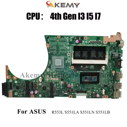 S551LA Laptop Motherboard For ASUS VivoBook S551L S551LB S551LN S551LA R553L Notebook Mainboard With