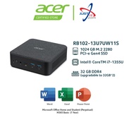 ACER REVO BOX RB102-13U7U MINI DESKTOP PC ( I7-1355U 32GD4 1TBSSD / W11H / OFFICE OPI )