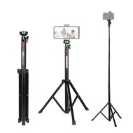KINGJOY FL0591 56.4-inch Foldable Tripod Stand Aluminum Alloy 3kg/6.6lbs Load Capacity Compatible wi