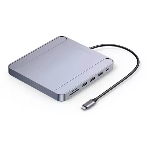 USB C Hub 7In1 Docking Station Type-C To Gigabit Network Card 3-Port USB Card Reader For Imac 2021 I