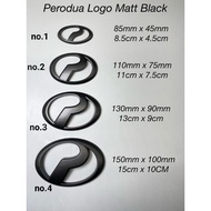 Logo Perodua Black 4size