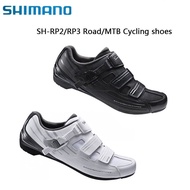 ■❧▲SHIMANO MTB Road Shoes SH-RP2 / RP3 SPD-SL Dynalast bicycles for men and women black white mountain roads universa