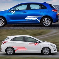 Car Door Side Sticker for Hyundai I30 I 30 N Line 30n Sedan GT Auto Graphics Sports Stripes Decorati