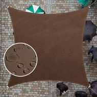 420D sunshade canvas waterproof coffee Oxford cloth rectangular sunshade cloth 95% UV blocking water