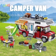 TEMI Camper-Van Building blocks Toy Set Child Educational Toy