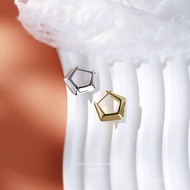 Fashion Earrings Light Luxury Geometric Earrings Wholesale Sterling Silver Unique Circle All-Match S