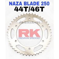 RK Rear Sprocket NAZA BLADE 650 RK 520 Sprocket 44T 46T RK Belakang Sprocket RK520 RK 520 Nasa Blade 650 Motor Parts