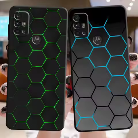 Fashion Honeycomb Design Case for Motorola Moto G9 Plus Play Power G200 Edge 20 Pro Lite 30 40 Pro 3