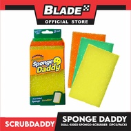 Scrub Daddy Sponge Daddy Dual-Sided Sponge + Scubber 3pcs/pack