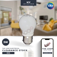 [READY STOCK] MV LED BULB 3W E27 (RED) / MENTOL LED RUMAH