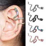 1PC Brass Snake Earing Clips Without Piercing Punk Non Pierced Clip Earrings Ear Cuffs for Women Men