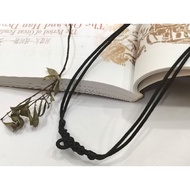 Black 2mm Adjustable Nylon String One Hook Amulet necklace!