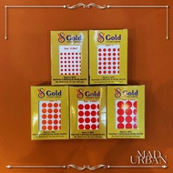 VS Gold brand Red Round Sticker Pottu Bindi Forehead Accessories Potu Bindhi Mad Urban Jewellery Bin