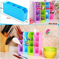 SGA RT48 Rak organizer mini tempat pensil pulpen alat tulis kosmetik meja kantor 4 slot